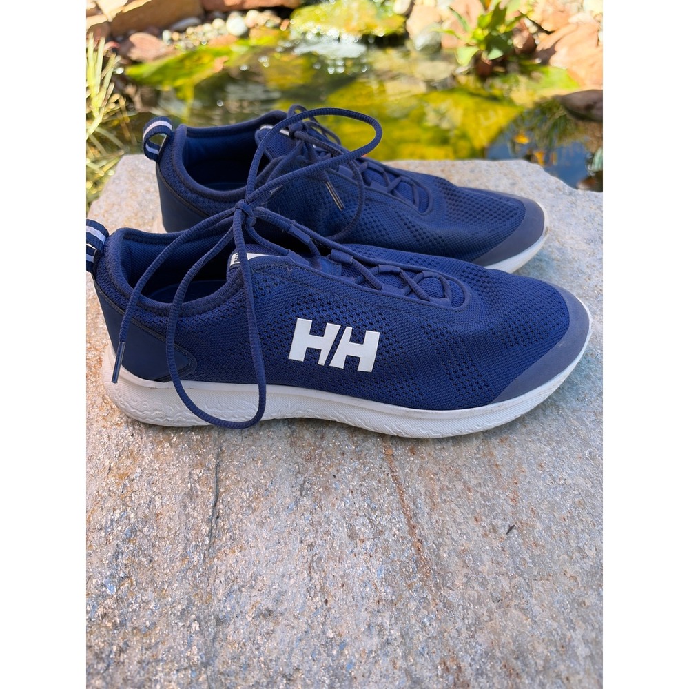 Helly Hansen Ahiga V4 Hydropower Sailing Shoes Navy Blue Mens 8.5 Womens 10